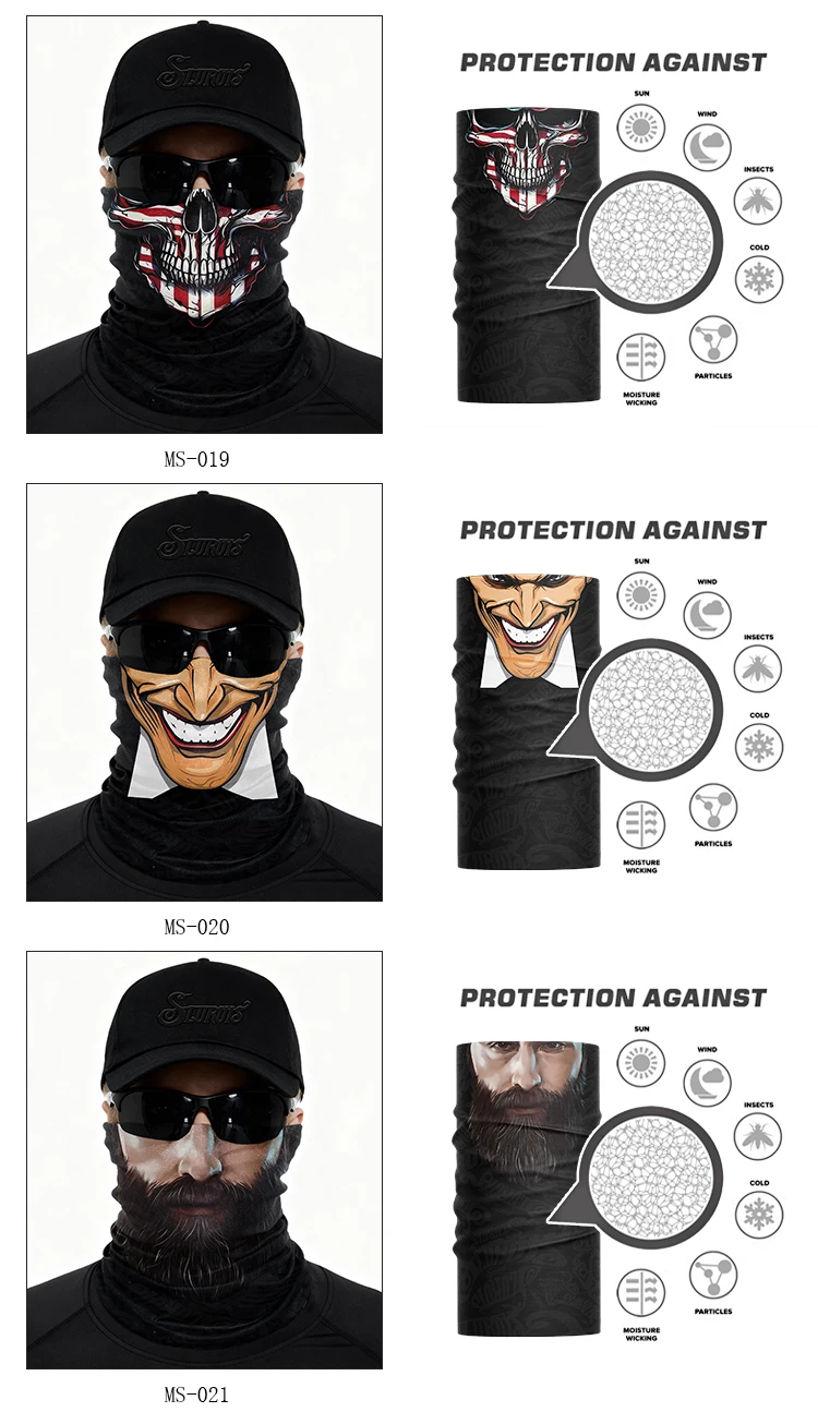 Sommerlicher multifunktionaler nahtloser Magic Headwear Schnelltrocknender Schlauchschal Gesichtsmaske für Outdoor-Wandern, Angeln, Radfahren, Sport – Detail 7