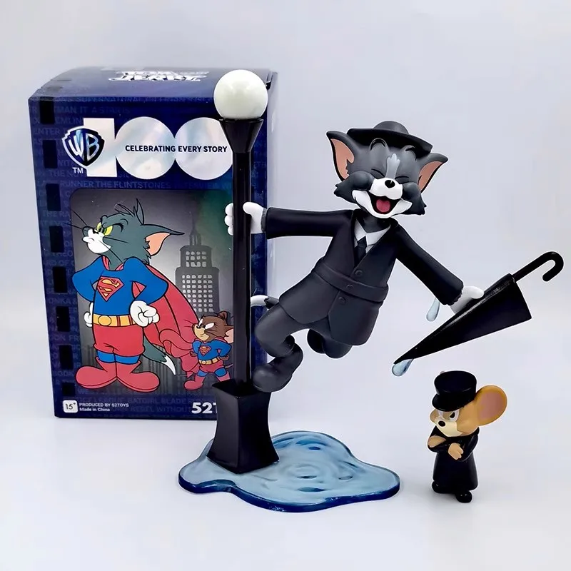 52TOYS Tom And Jerry Warner Anniversary Collection Series Blind Box Tom And Jerry Anime Action Figure Kawaii Figurine Toy Gift