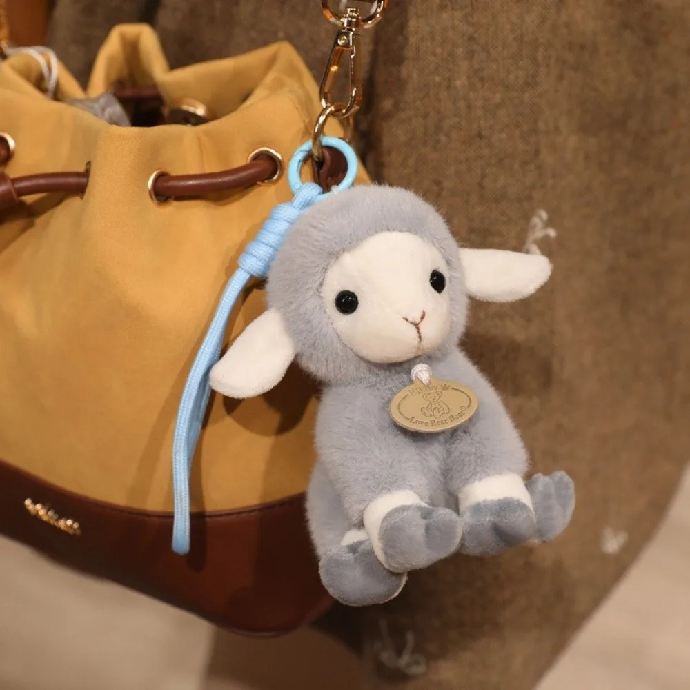 Lovely 11/17/23cm Size Sheep Pillow Long Ear Soft Sheep Fluffy Sitting Pose Sheep Pillow Gifts