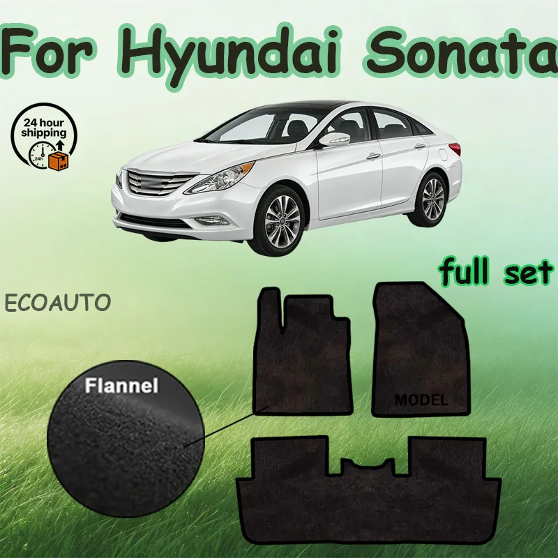 

Velour mats Car Floor Mats For Hyundai Sonata I45 YF 2010~2014 Carpets Footpads Rugs Cover Foot Pads