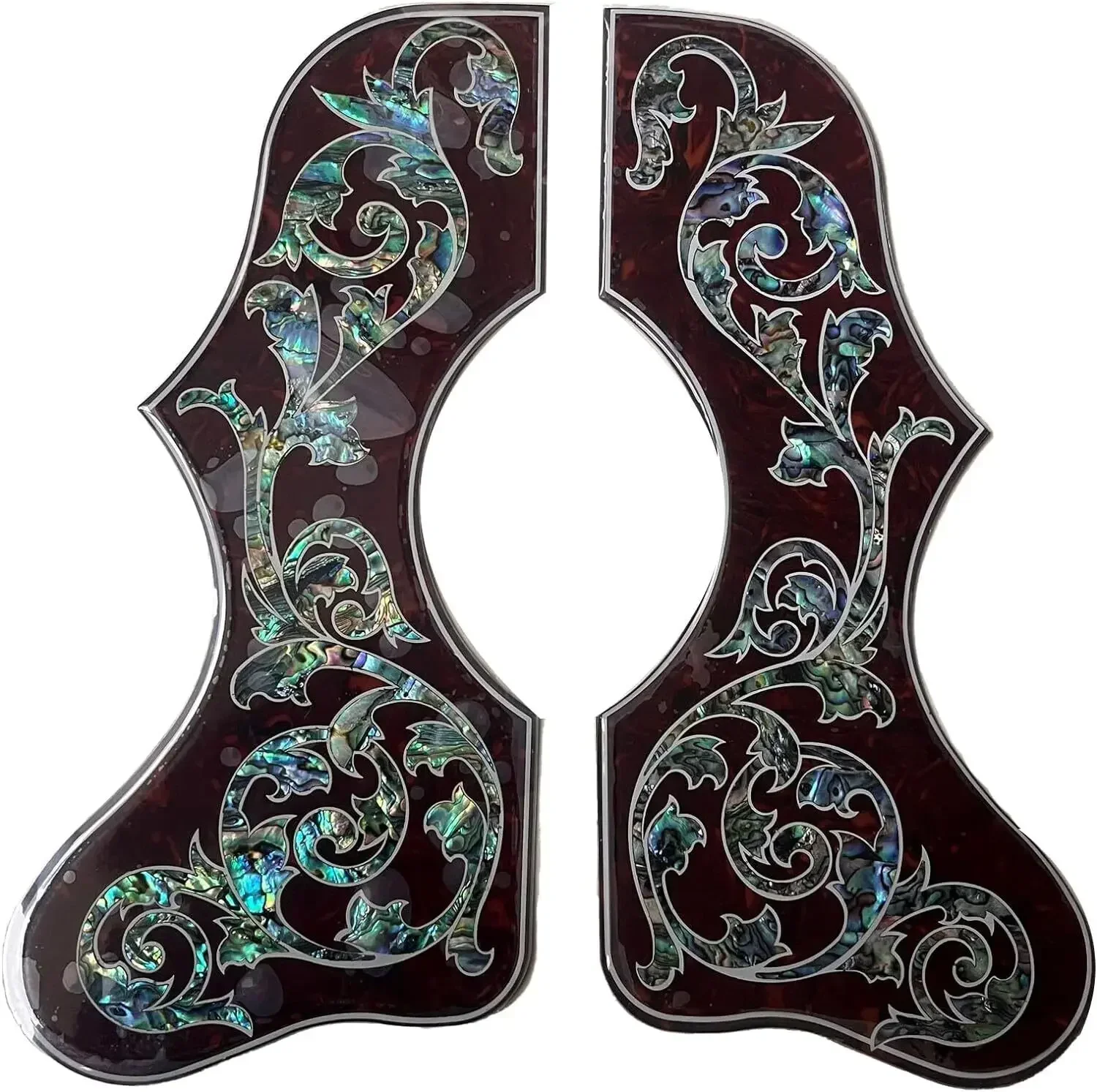 2mm Thick Acoustic Guitar Pickguard  Abalone Shell Inlaid for J200 SJ200 Guitar Scratch Protection 40-43 Inch Guitar Universal