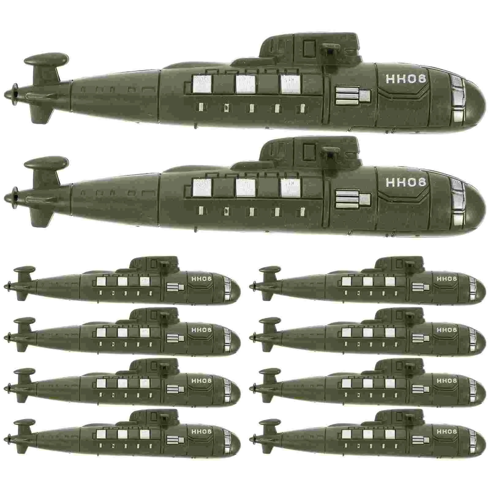 10 Pcs Simulated Submarine Model for Household Decoration Simulation Submarines Toys Boat Cosplay Models Pp Realistic