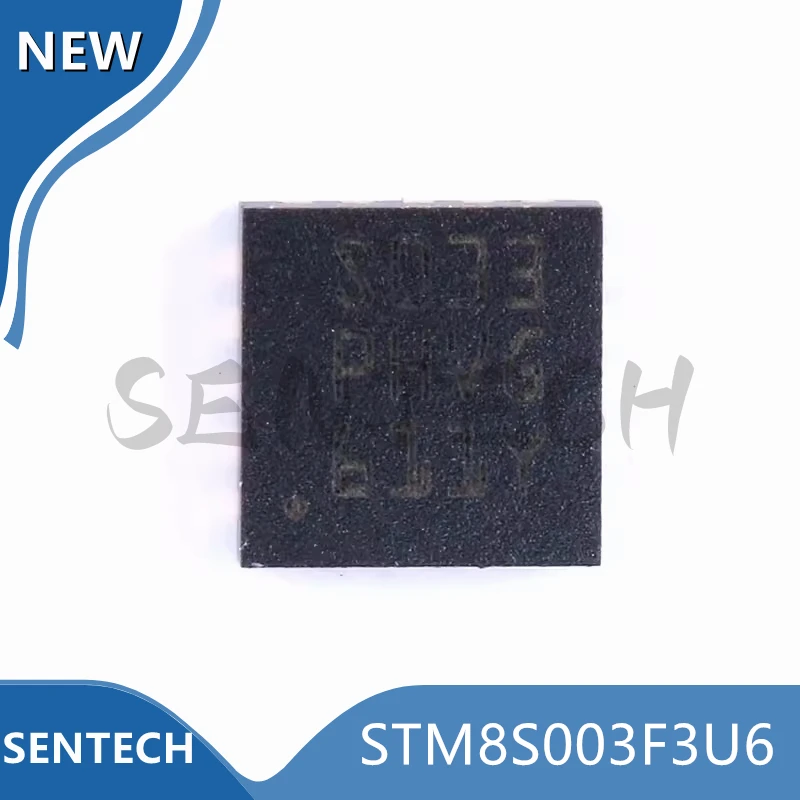 10Pcs/Lot New Original STM8S003F3U6 UFQFPN20 16MHz/8KB flash / 8-bit microcontroller MCU