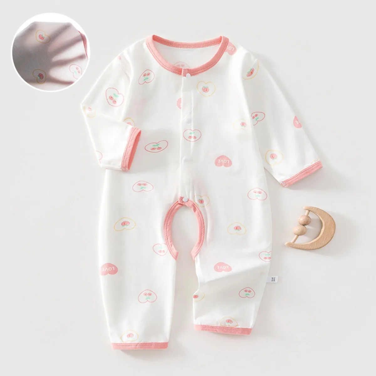 Infant Summer Lightweight Easy Diaper Change Jumpsuit 6-24M Baby Unisex Modal Soft Skin-friendly Romper Kid Casual Comfy Onesie