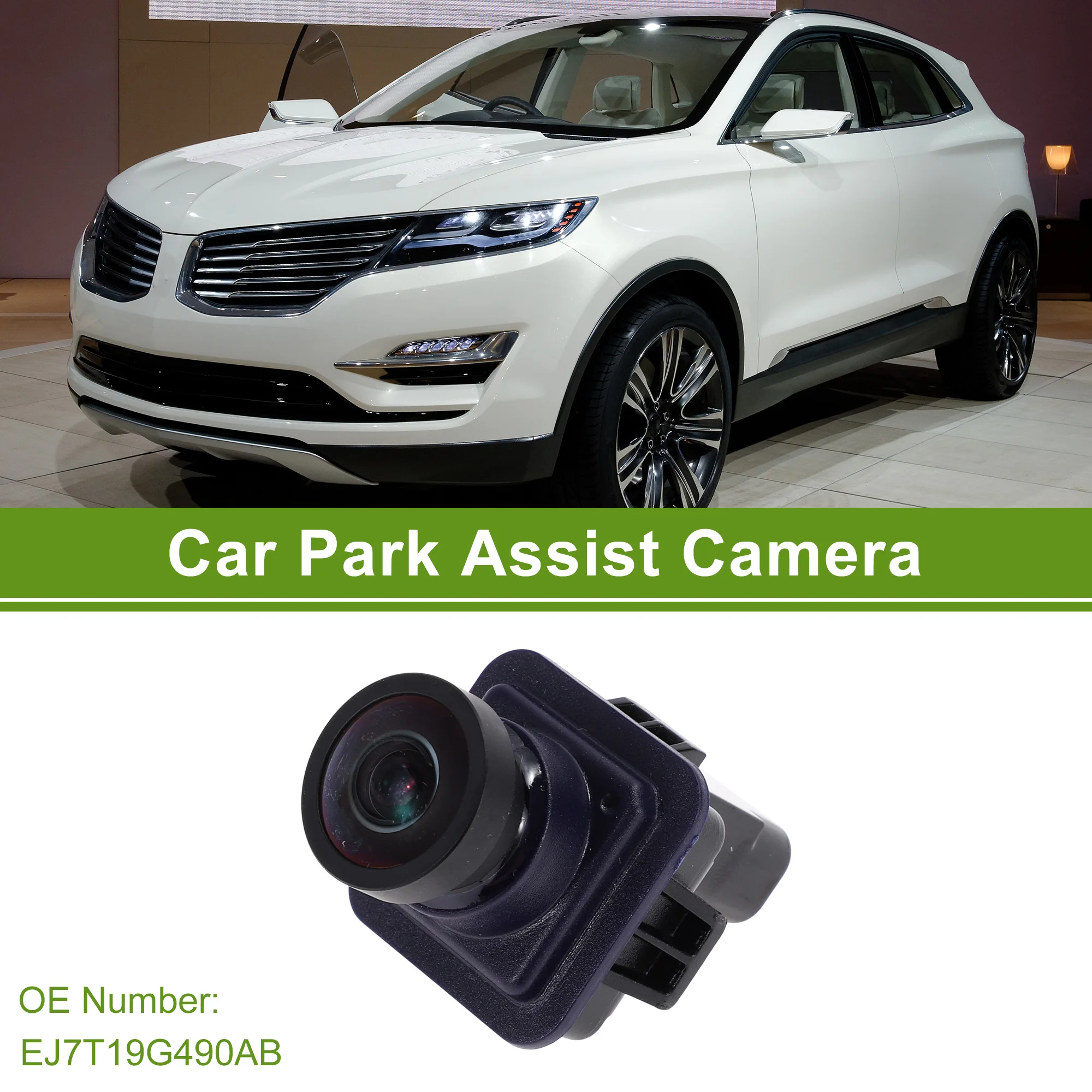 UXCELL Car Camera Rear View Backup Reverse for Lincoln MKC 15-19 No.EJ7T19G490AB