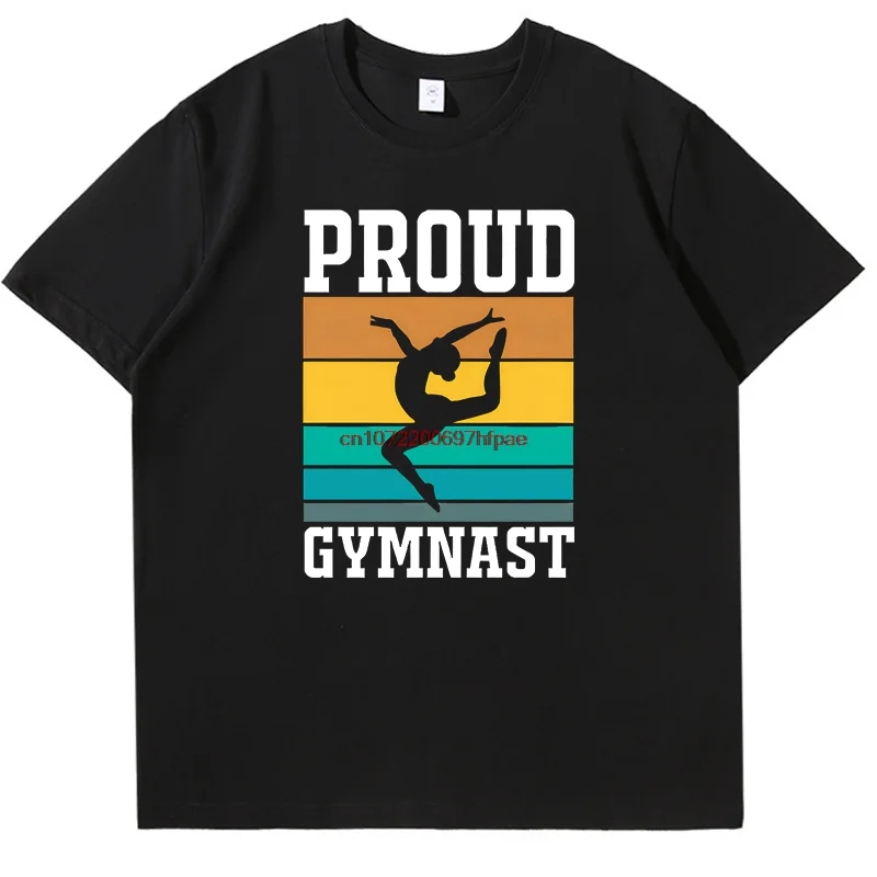 

Gymnast Vintage Gymnastics T-Shirt Proud Gymnast Fashion Graphic T Shirts Summer Cotton Short Sleeve T-Shirts Unisex T Shirt