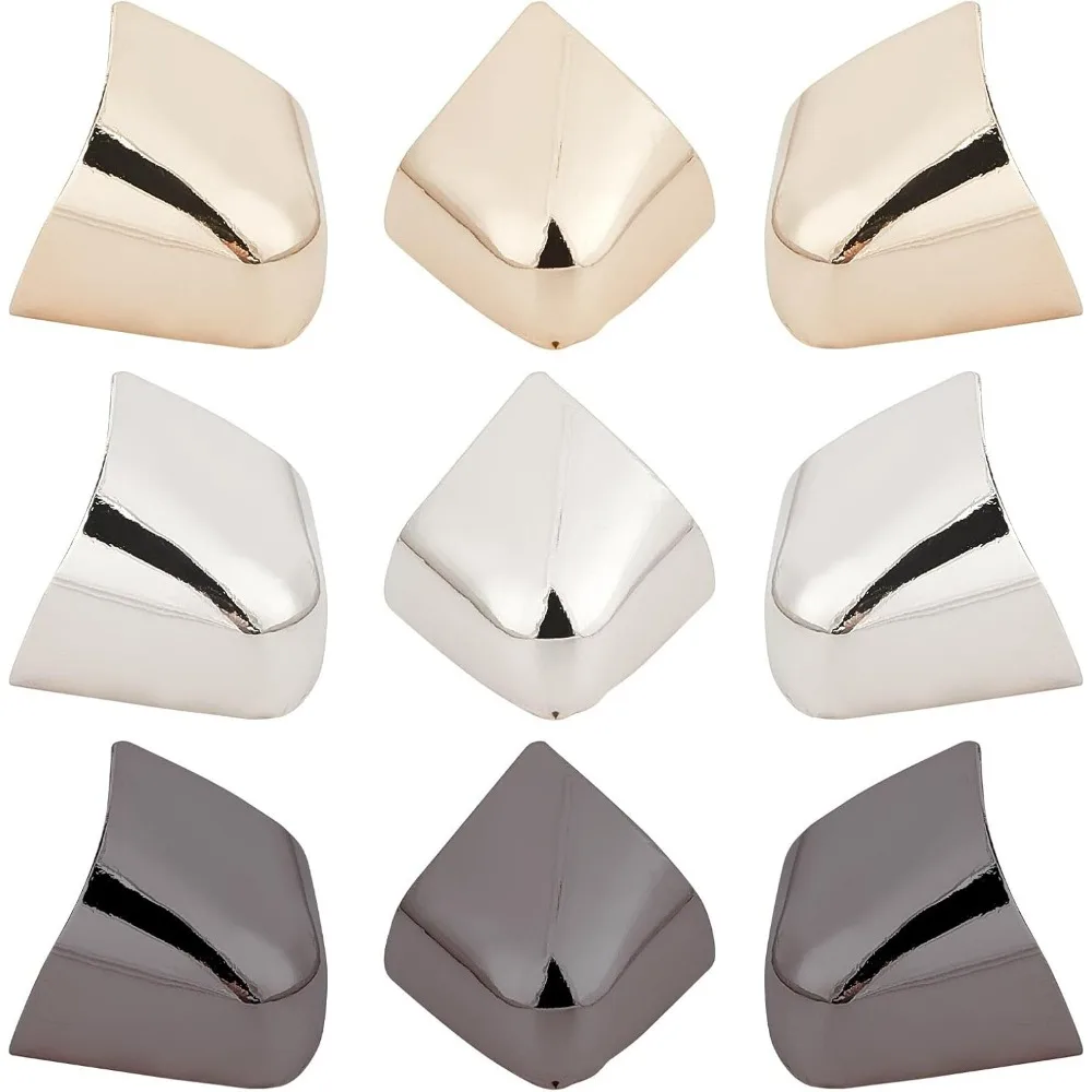 

6PCS 3 Colors Metal Shoes Pointed Protector Solid Color High Heels Toe Cap Elegant High Heels Tip Cover Durable Shoes making kit