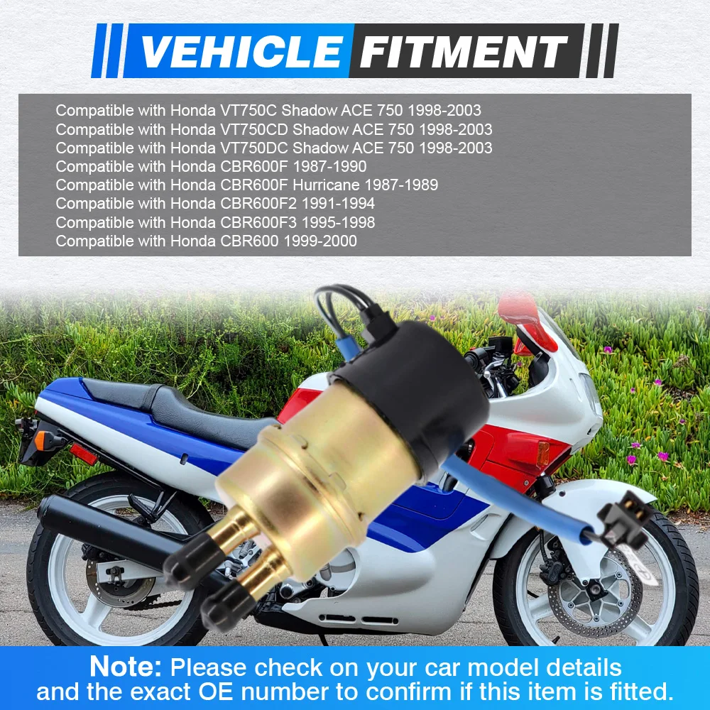 

16710-MBA-612 16710-MBA-611 для Honda VT750C VT750CD VT750DC Shadow ACE 750 CBR600F Hurricane 1987-2003 электрический топливный насос