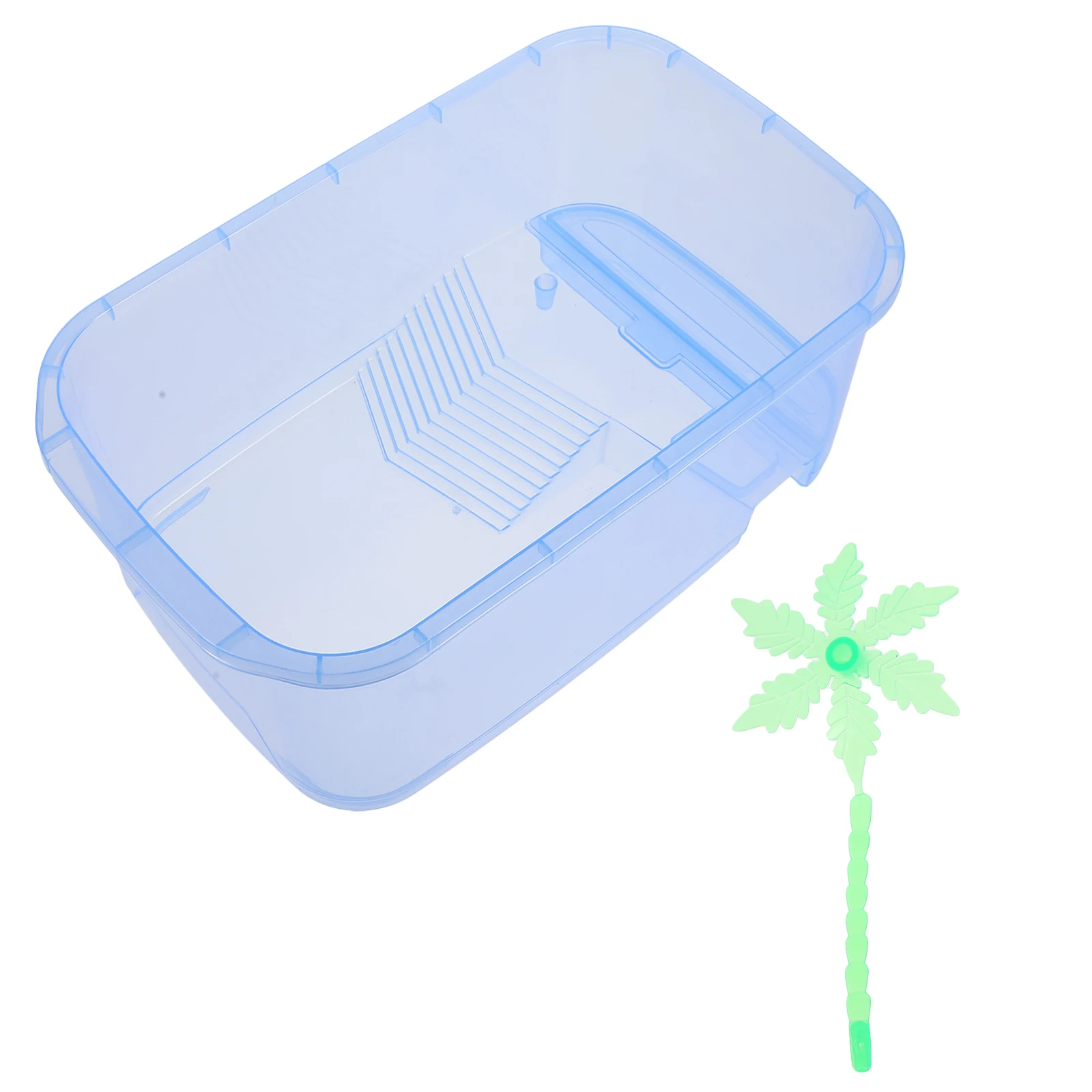 

Indoor Turtle Pot Mini Plastic Terrarium Small Animals Pet Breeding Tank Reptiles
