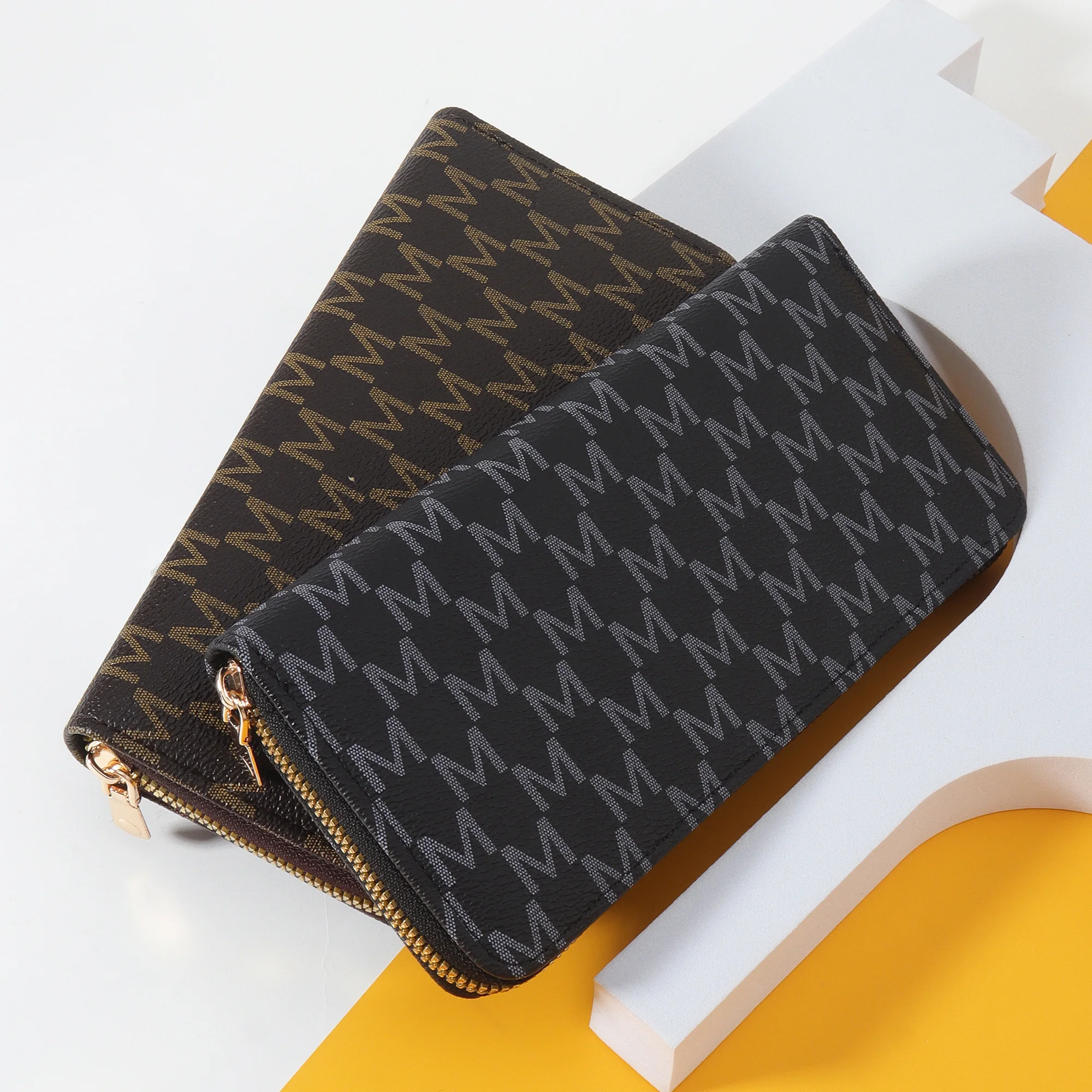 Fashionable retro wallet, women's long wallet, can hold mobile phone multifunctional storage bag, long card bag, women's handbag