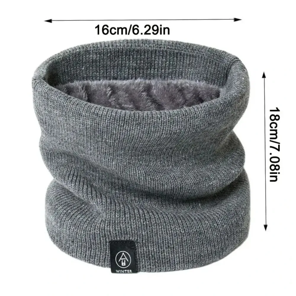 Soft Thickened Plush Warm Scarf - Winter Windproof Neck Gaiter, Cold-Proof Tube Scarf for Outdoor Sports