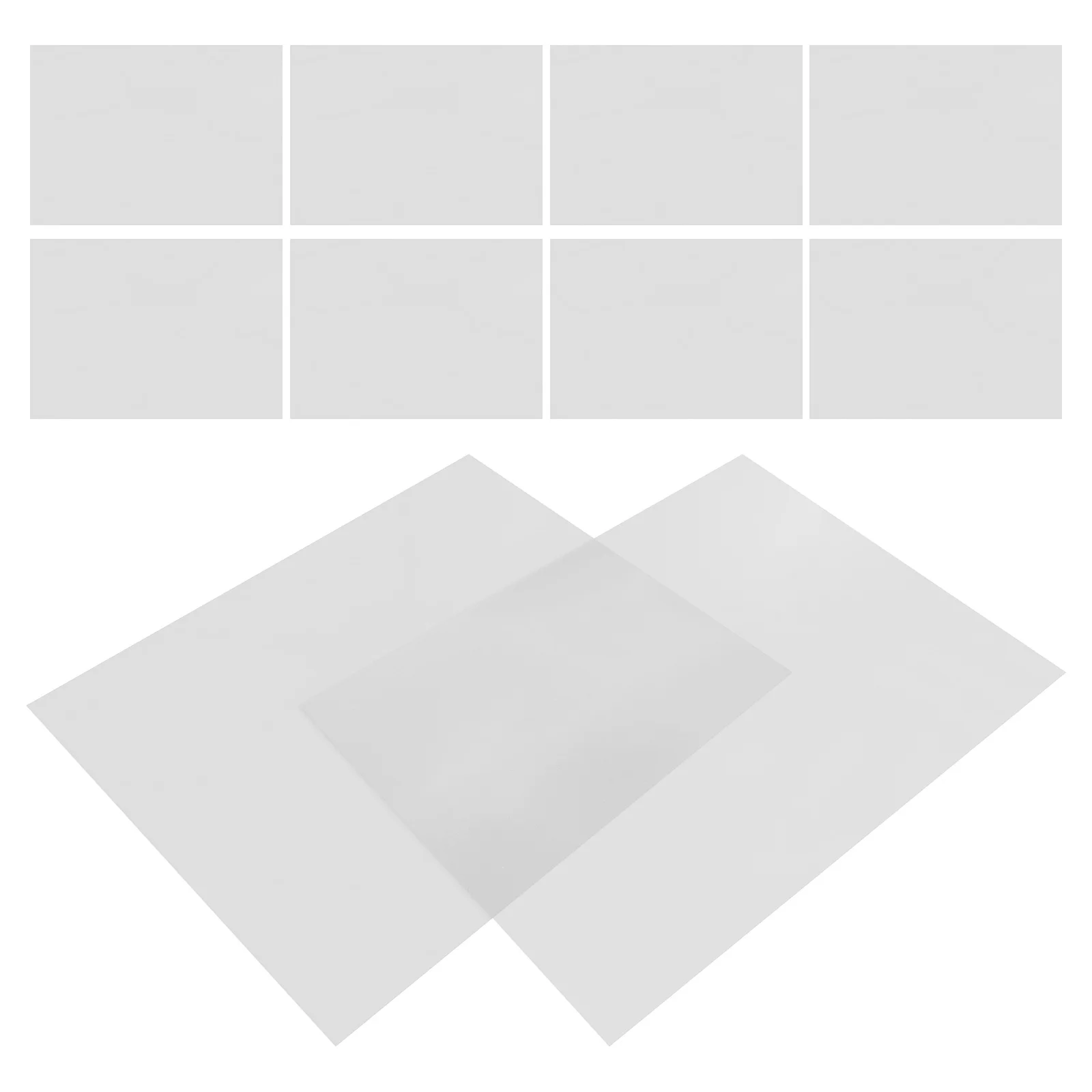 

10pcs Micro Landscape Windows 16X12" Clear Plastic Sheets For Dollhouse Replacement Panes Transparent Craft Panels Diy Miniature