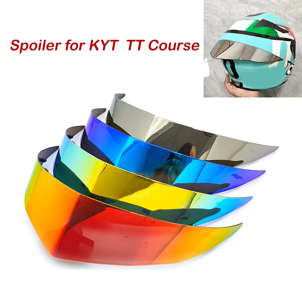 Motorcycle Helmet Spoiler Large Rear Wing for KYT TTC TT Course Series Aerodynamic Attachment Modification Racing Tail Extension