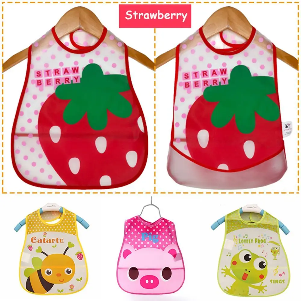 Burp Cute EVA Infant & Saliva Soft Cartoon Cloth Bib Plastic Infants Pattern Turn Kids Bibs Baby Waterproof Towel