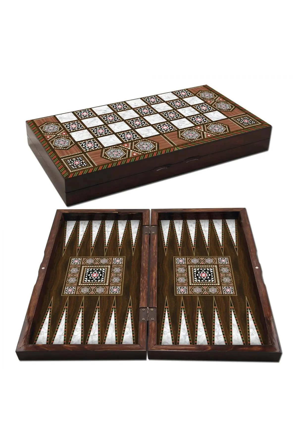 Solid Mother of Pearl Backgammon Large Size Quality product Dimensions: 25x48x7 cm Weight: 2.4 kg stylish design