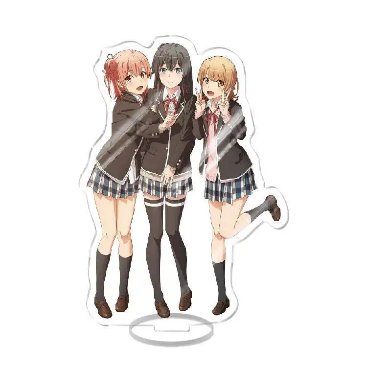 أنيمي بلدي في سن المراهقة رومانسية كوميديا SNAFU الاكريليك حامل نموذج يوكينوشيتا يوكينو تأثيري زخارف مكتب نموذج لوحة الدعائم الحلي الهدايا