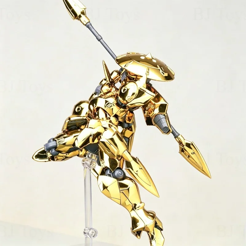 Sheik Mainland 1/144 ACTAEON Hyper Cavalry Knight Mech, Premium Gold Electroplated Buildable Mecha Action Figure for Hobbyists