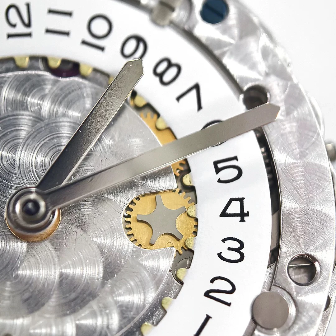 Dandong Factory VSF 3135 Automatic Mechanical Movement Blue Balance Wheel Watch Movement VS 3135 Clean Factory Version With Text image 4