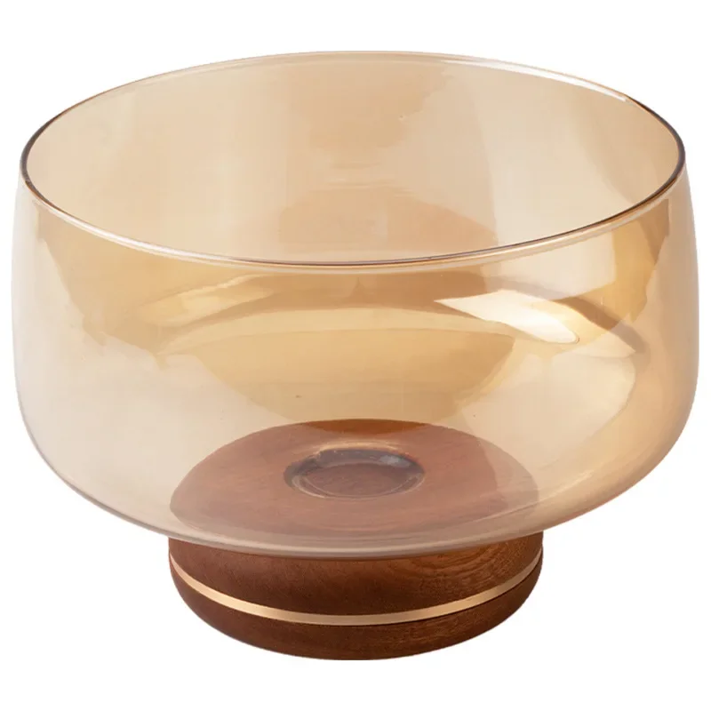 

Glass fruit plate, living room coffee table household fruit basket, high-end exquisite and high-value