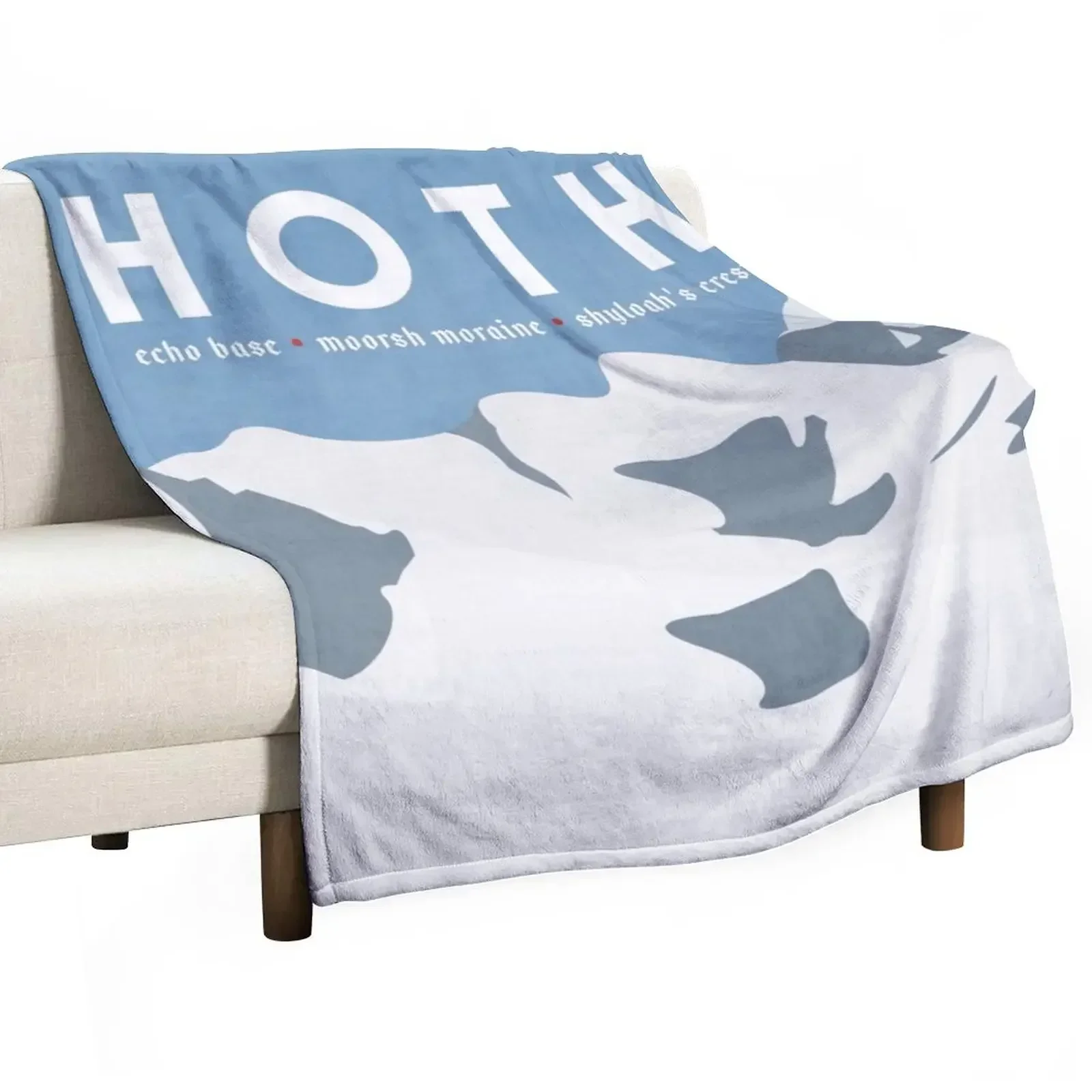 

Galactic Travel - Hoth Throw Blanket Cute Tourist Blankets