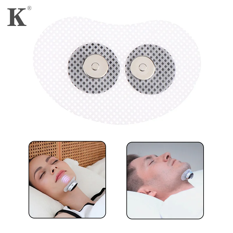 

Magnetic Snap Gel Electrodes Pad For Smart Anti Sleep Stop Snoring Device For Chin Throat Snore Reducing Aids Sticker