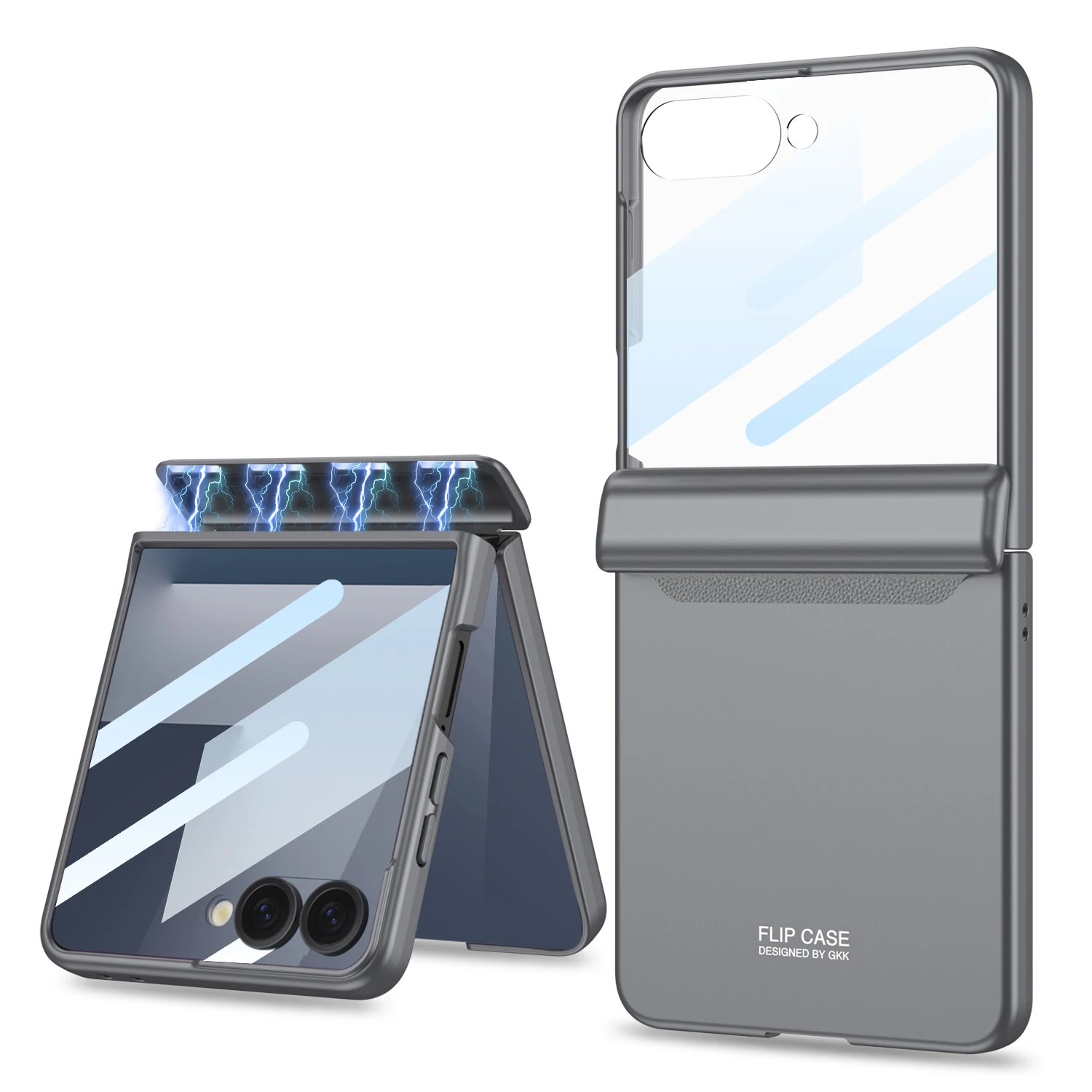 Magnetisch scharnier Alles inbegrepen hoesje voor Samsung Galaxy Z Flip 7 6 Buitenscherm Beschermende matte harde hoes voor Galaxy Z Flip7 hoesje