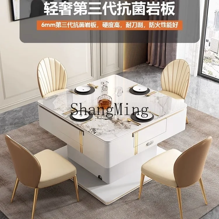 

ZYYlifting electric mahjong table household multi-function machine integrated dual-purpose small apartment rock slab