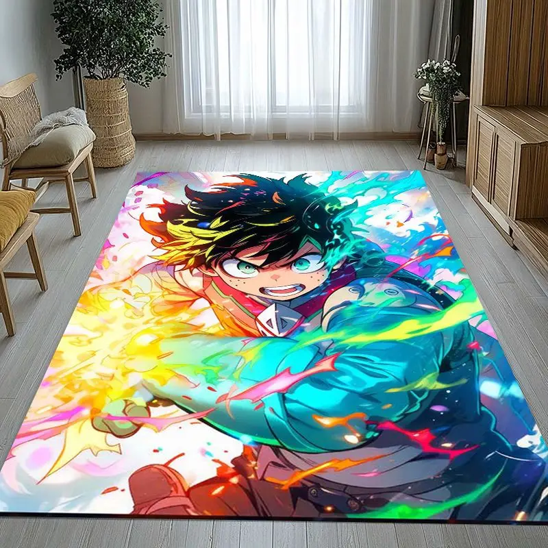 My Hero Academia Anime Cartoon Living Room Non-Slip Area Rug Soft Carpet for Bedroom Kids Playroom Sofa,Home Decor Doormat Gift