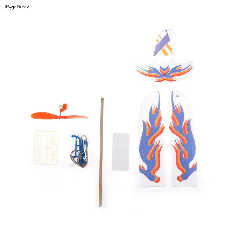 Hot DIY Elastic Rubber Band Powered Foam Plane Model Kit Aircraft Educational Toy