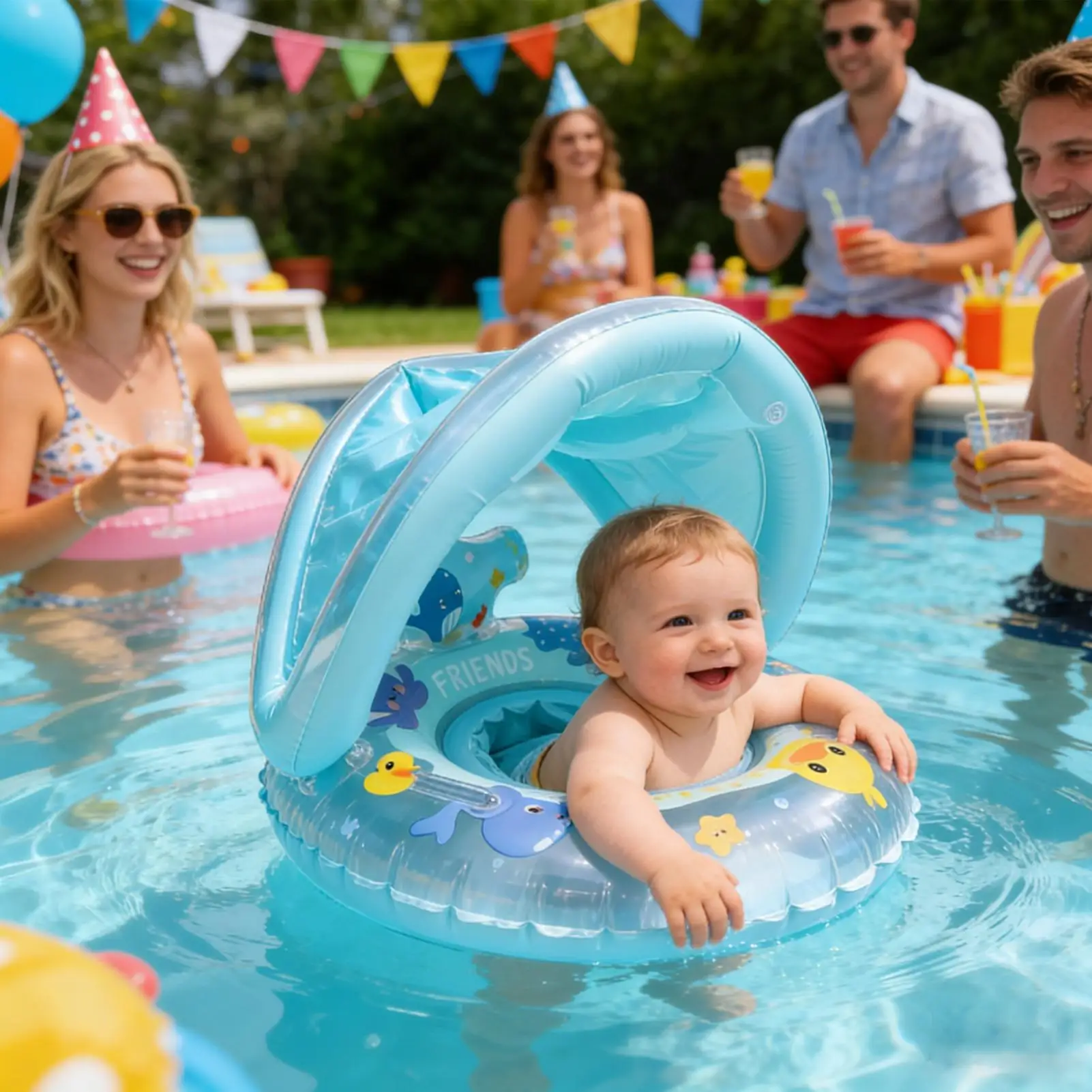 

Whale Inflatable Pool Float Portable Kids Swimming Ring Water Float Toy for Beach Lake Outdoor Backyard Vacation Travel Summer