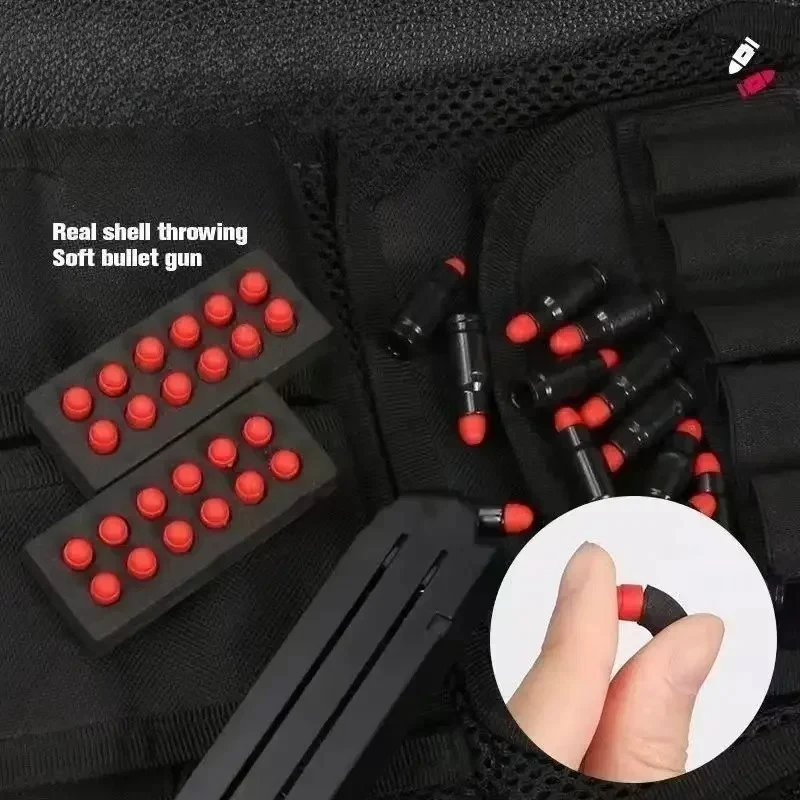 

100 RSoft Foam Bullets + 32 Shells For Toy Gun Colt Pistol Shooting Games Kids Toys Dropship Shopify