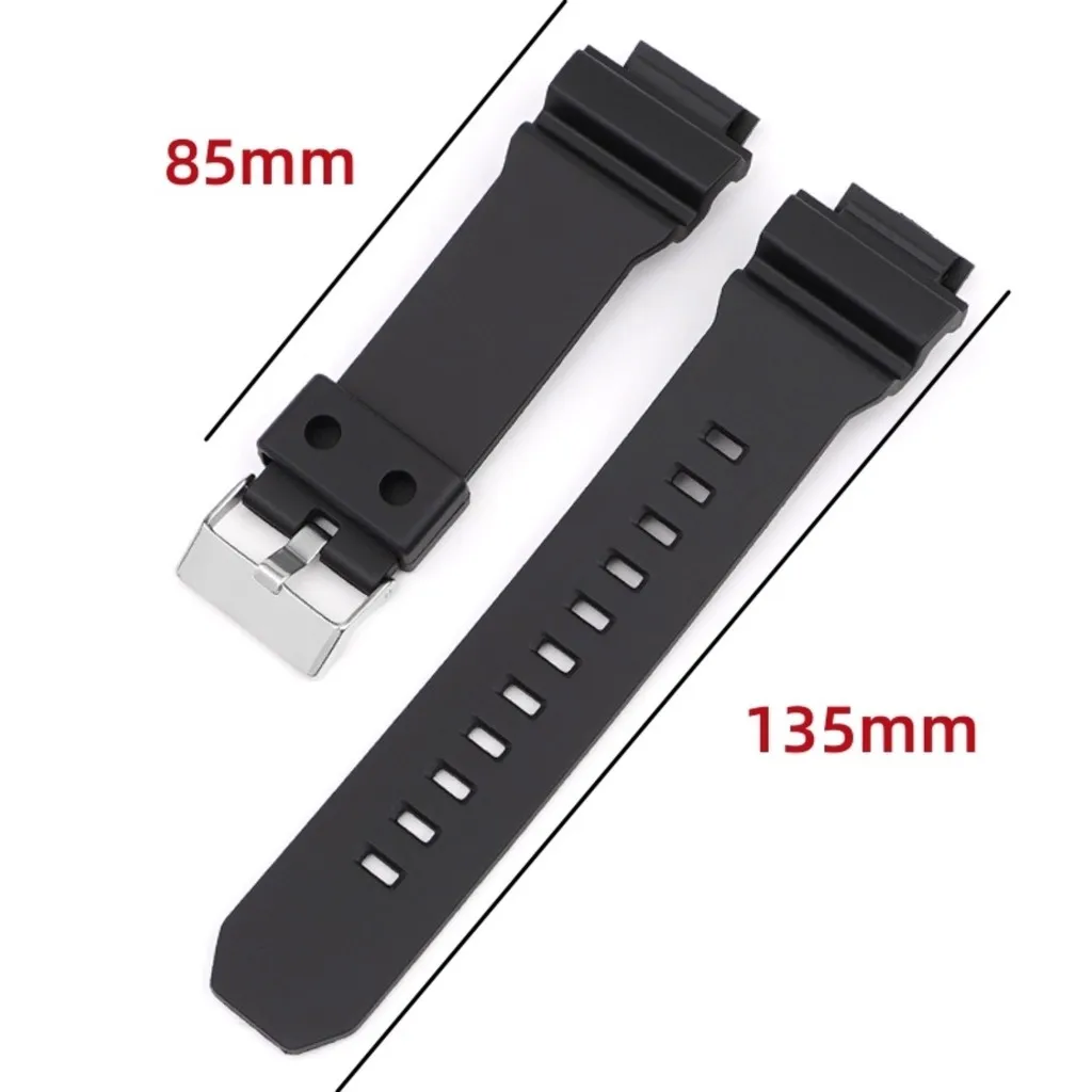 Rubber Watch Strap for GD-X6900 Black Dedicated Interface Silicone Watchband Steel Ring Wrist Bracelet Watch Accessories