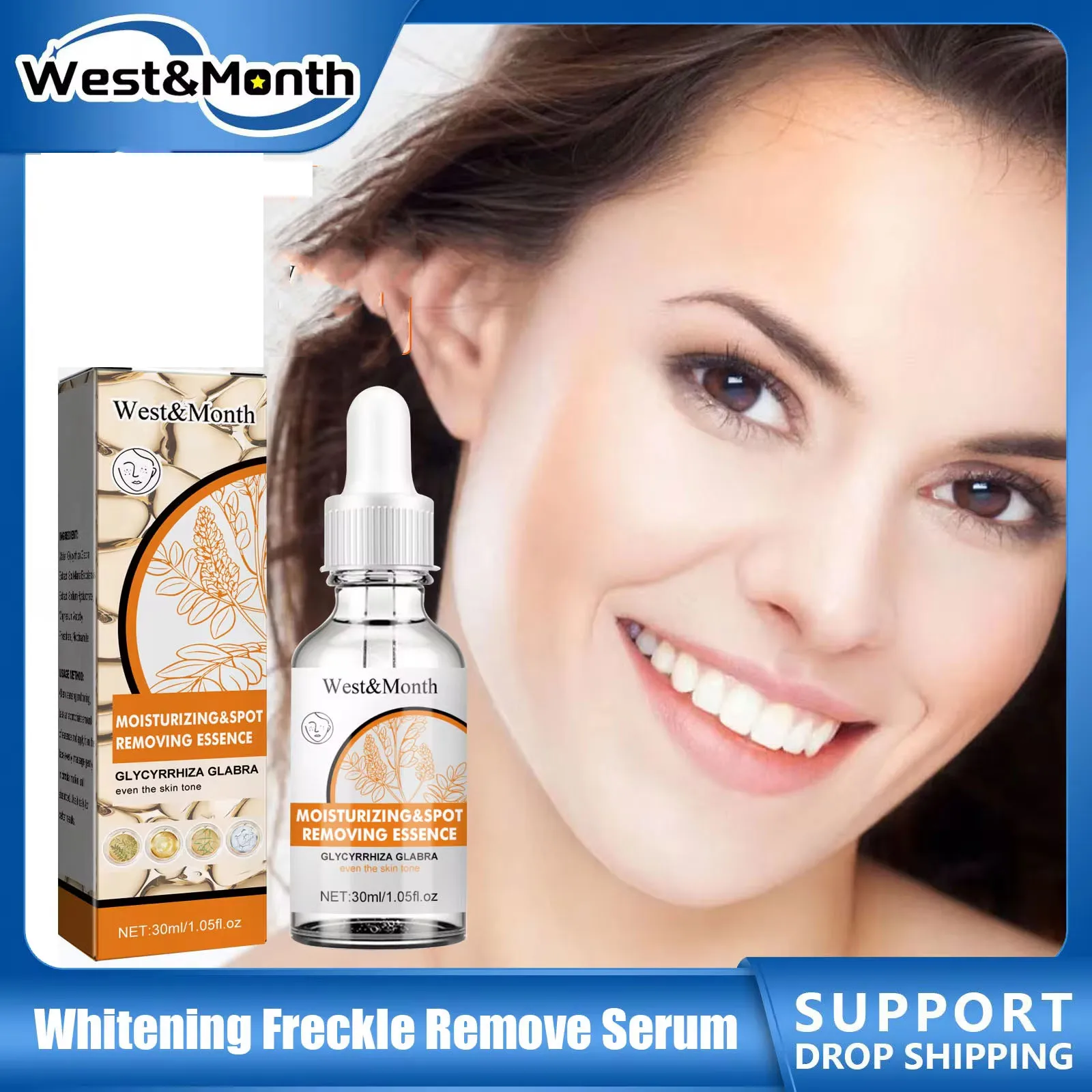Dark Spot Correcting Glow Serum Pigmentation Melanin Acne Treatment Anti Aging Moisturizer Brightening Whitening Freckle Essence