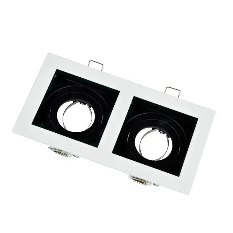 

Modern Surface Mounted Square Round GU10 MR16 Spotlight Ceiling Light Housing Downlights Fixture Aluminium Alloy