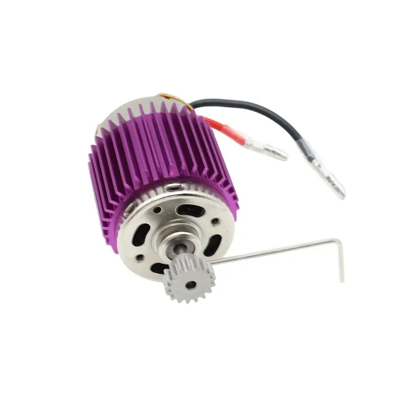 CYGJ-RC Car Accessory Upgrade Motor Heat Sink Kit With Installation Tool For Wltoys Models 12428, 12427, 12423, 124006 Purple