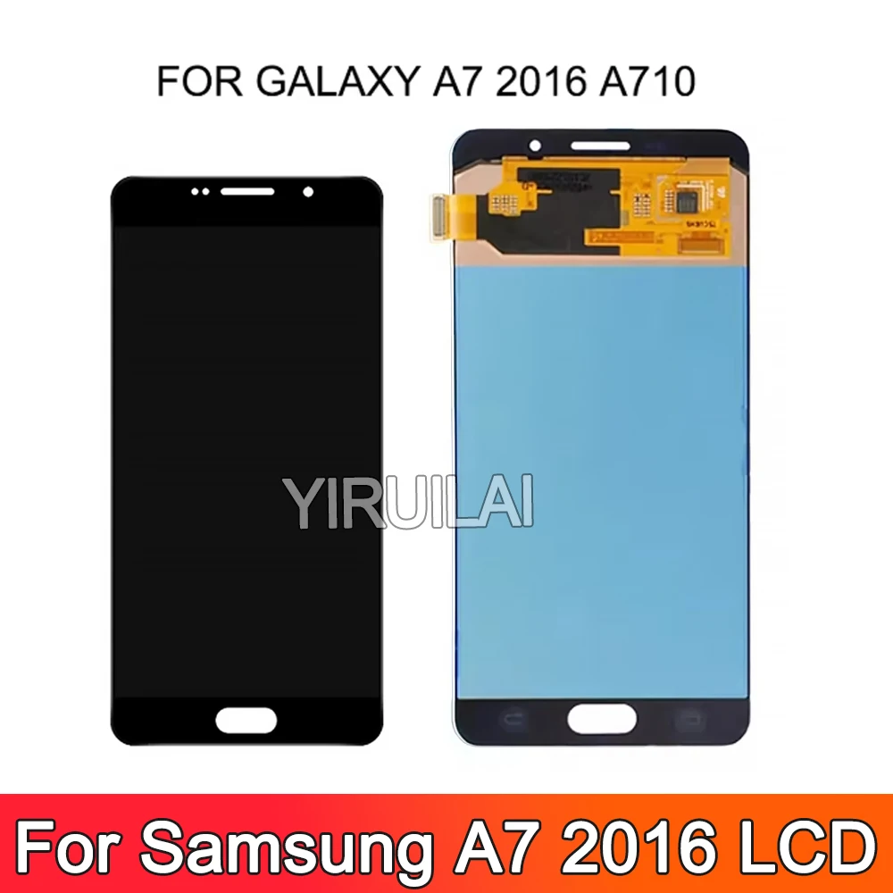 TFT 5.5‘’LCD For Samsung Galaxy A7 2016 LCD Display Touch Screen Digitizer Assembly For Samsung A710 A710 A710F LCD Department