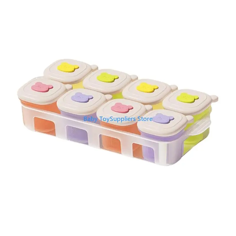 

R1WF Baby Meal Ready Canisters Elastomer Multiple Section Plan For Nutrient Separation Dishwasher Safe Storage Solution