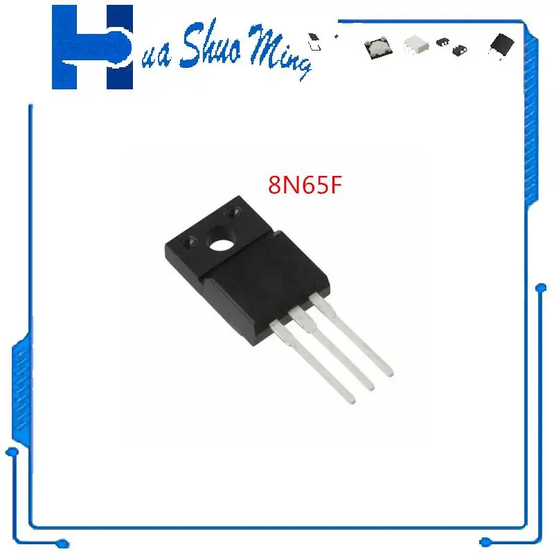 

5PCS/LOT 8N65F TO-220F
