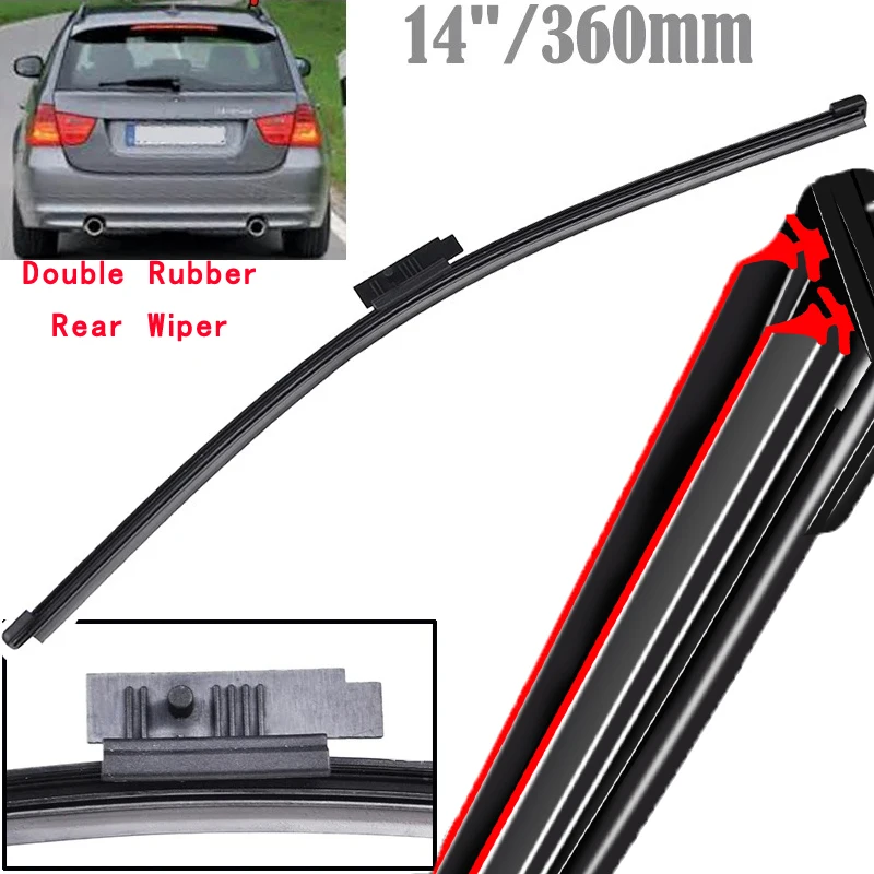 

Car Wiper 14" Rear Wiper Blade For BMW 3 Series E91 Touring Estate 05 - 12 316i 318d 318i 320d xDrive 320i 320 xd 325i 330i