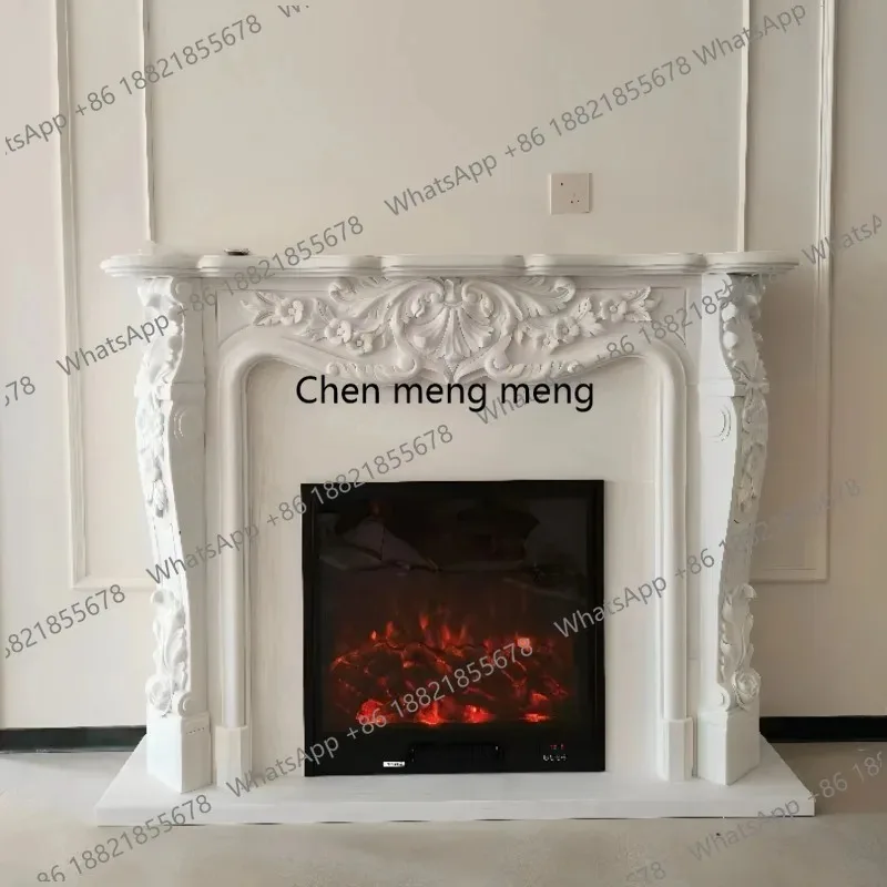 CC182 Marble Fireplace French, American, Villa 1.2 M Fireplace French Fireplace Core