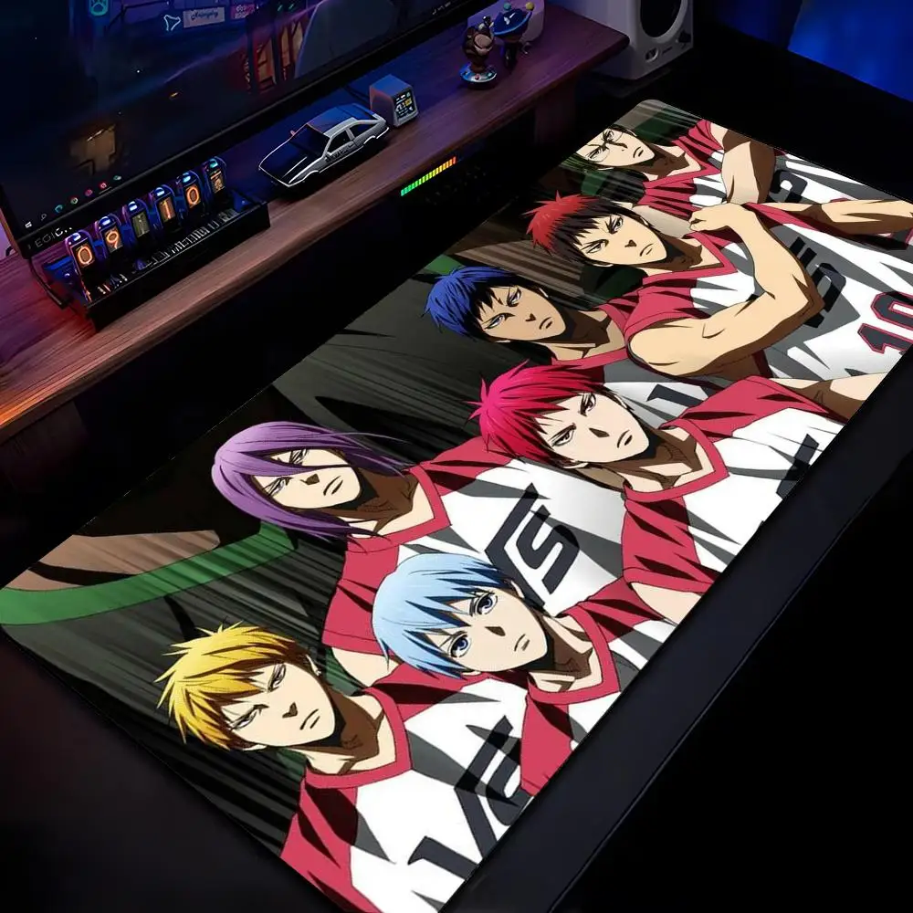 K-Kurokos B-Basketball Mouse Pad Mousepad HD Printing Computer Gamers Locking Edge Non-slip Mouse Pad XXL90x40cm Keyboard PC De