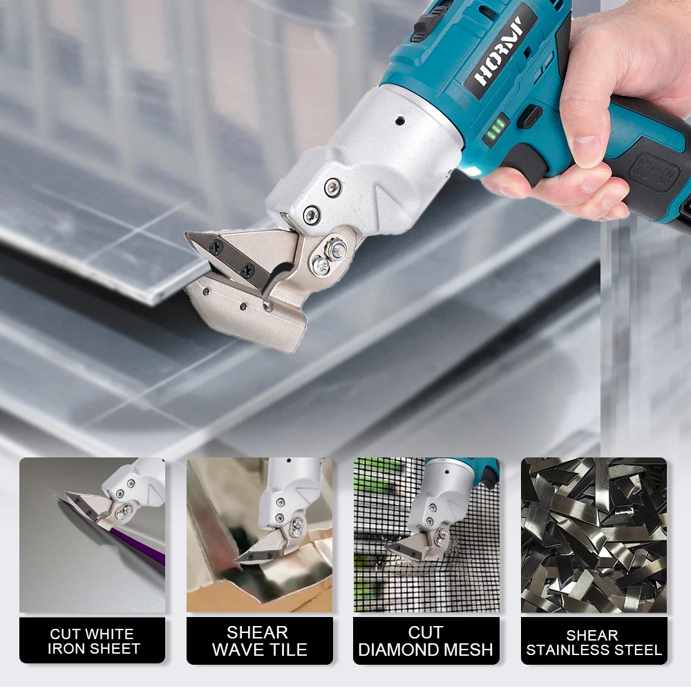 Cesoie elettriche per stagno a due velocità Hormy 12V, taglio da giardinaggio alimentato al litio, compatibili con batterie Makita