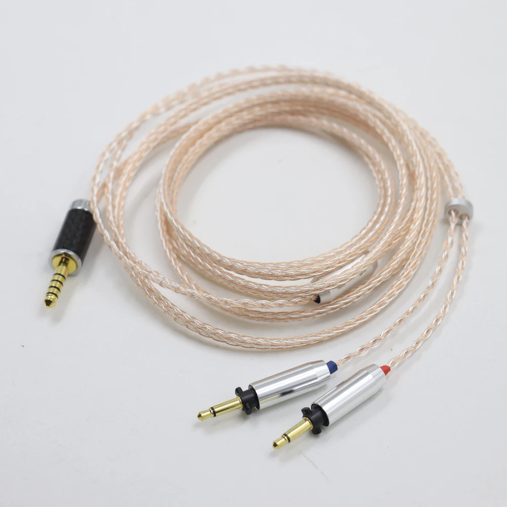 16 Core Pcocc Copper Silver Braided Earphone Cable For Final SONOROUS IV VI VIII X Headphone Upgrade Cable