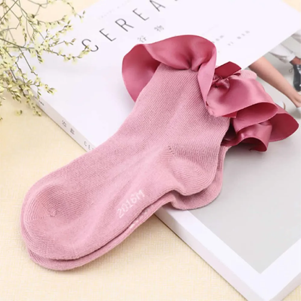 children cotton lace socks girls Princess baby booties socks South Korea lace butterfly Princess socks short infant clothing