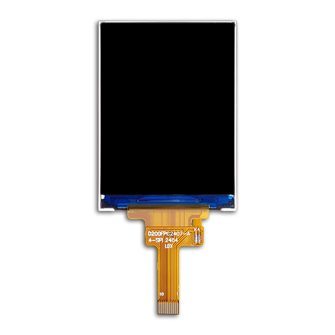 Módulo de exibição LCD de 2 polegadas com resolução de interface SPI 240 * 320 ST7789 tela TFT de 2,0 polegadas LCM
