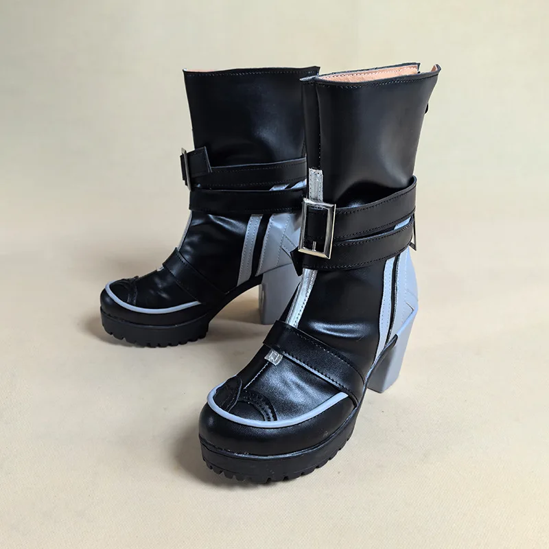 유 코스프레 스토어 완시 코스프레 부츠 PU 맞춤형 신발 롤플레잉 부츠 할로윈 카니발 소품 파티