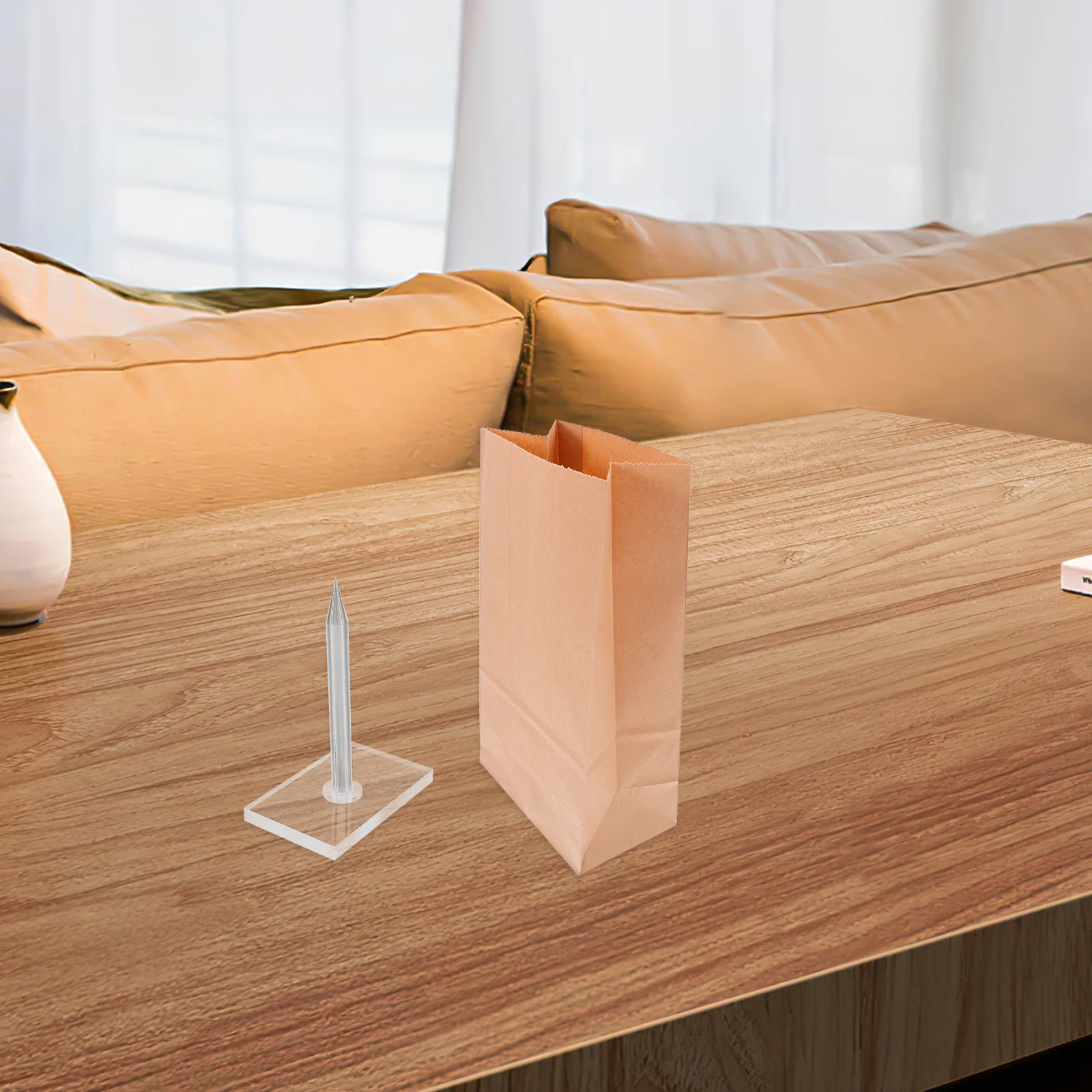 

1Set Trick Prop Compact Lightweight Iron Acrylic Nail Gimmick for Stage Performance Interactive Magician Show Tool