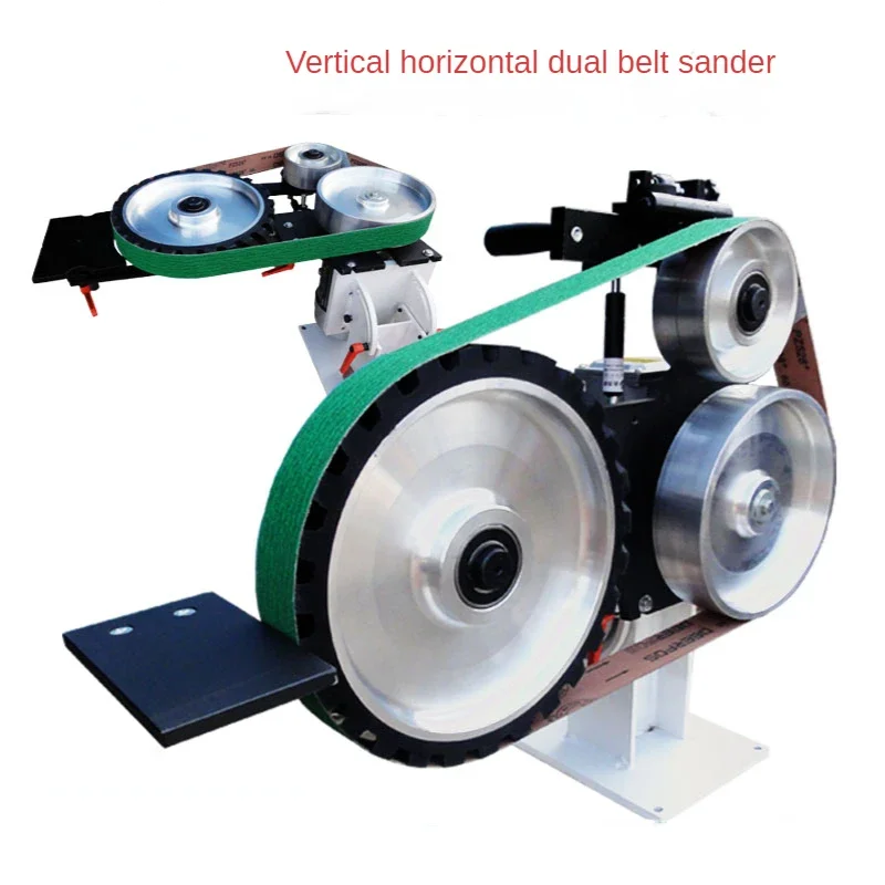 1500w 2840rpm Vertical Horizontal Dual-purpose Polishing Machine Electric Belt Sander Speed Control Grinder Metal Belt Sander