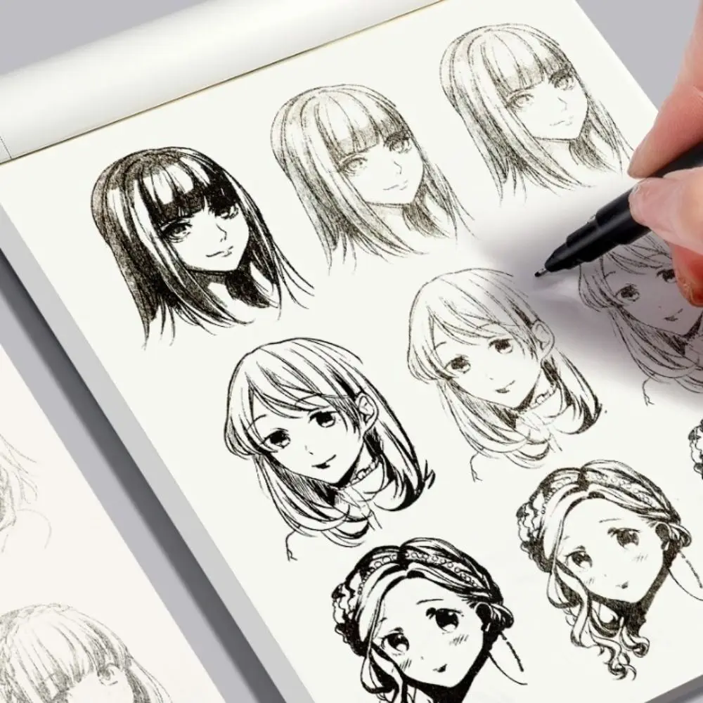 

Comics Girl Boy Anime Hand Drawn Book Novice Zero Basic Tracing Manga Sketching Tutorial Drawing Practice Comics Line Draft Book