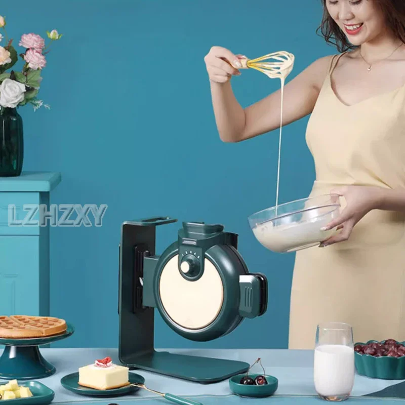 Elektrische Waffelmaschine, tragbar, für Zuhause, Frühstücksmaschine, Waffeleisen, Frühstück, Rundheit, geformtes Waffeleisen, Kochgerät